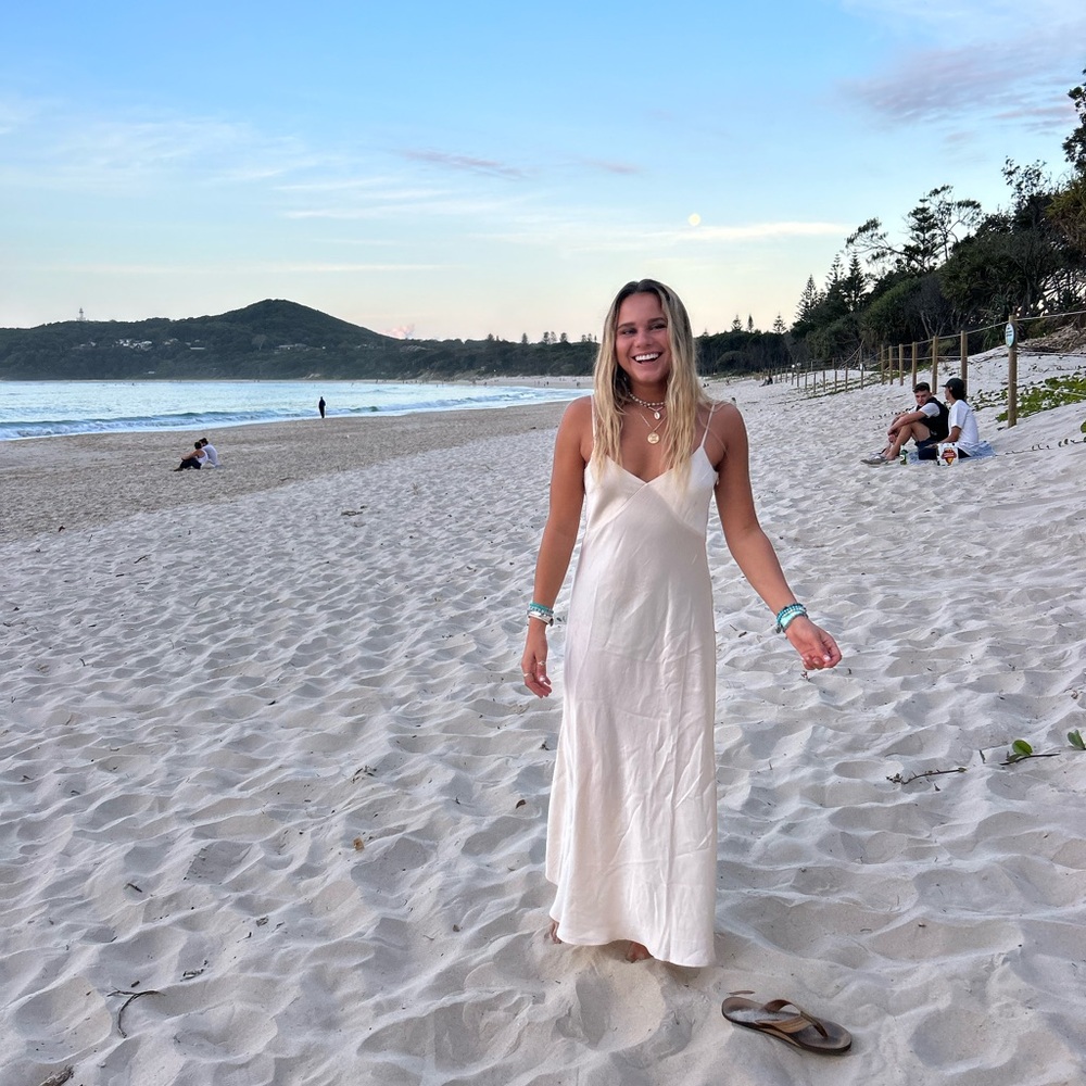 Ghanda Cream Maxi Dress